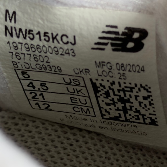 New Balance 515 Toddler Sneakers Size 5 Gray Comfort Walking Shoes Streetwear - Picture 12 of 12